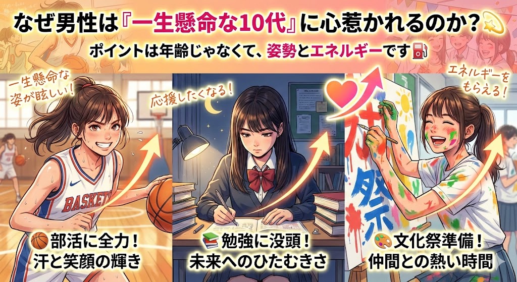 なぜ男性は「一生懸命な10代」に心惹かれるのか1