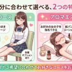 リフレコースとアロマエステコースの違いについて