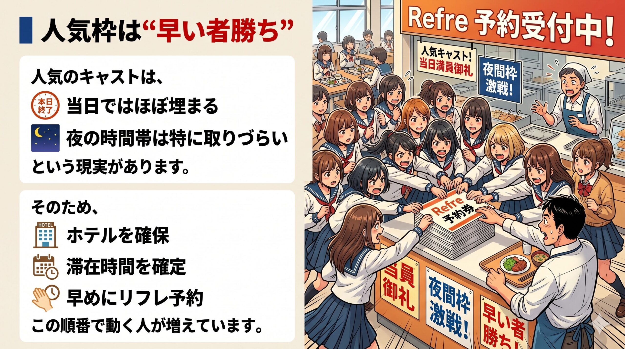 リフレ　予約